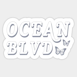 ocean blvd - inspired by lana del rey Sticker